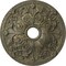 Ekena Millwork Jamie Ceiling Medallion (Canopies up to 3 7/8"), 23 5/8"OD x 3 7/8"ID x 2 1/8"P, Witch Hazel Crackle CM23JAWHC - alternate 1